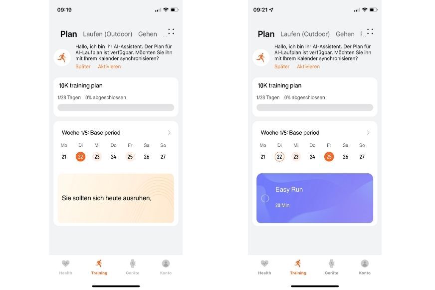 Вы можете увидеть, как создать расписание пробежек на Huawei Watch GT 3. 